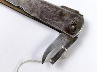 1.Weltkrieg Taschenmesser von Robert Klaas, Solingen. Stärker getragenes Stück