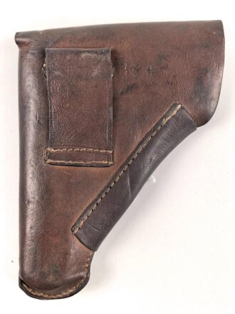 Pistolentasche Wehrmacht, Hersteller fkx. Stärker gebraucht, innen unschlau neuzeitlich gestempelt