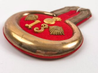 Württemberg , einzelnes Epaulett für einen Hauptmann im Artillerie Regiment 13 Ulm / Breisach