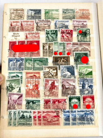 Kleine Briefmarkensammlung aus Sammlungsauflösung, alle Seiten sind fotografiert