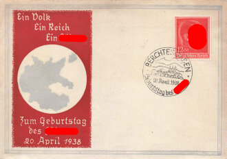 Briefumschlag " Zum Geburtstag des Führers 20.April 1938"