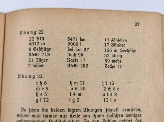 "Wir lernen Morsen" 39 Seiten, DIN A6, stark gebraucht