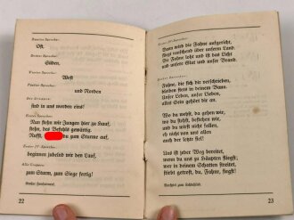 "Ewiges Volk" Herausgegeben vom Kulturamt der Reichsjugendfühung der NSDAP, Heft 3, 24 Seiten, DIN A6, stark gebraucht