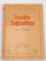 "Deutsche Rassenpflege" Tornisterschrift, datiert 1941 Heft 29, 62 Seiten, stark gebraucht