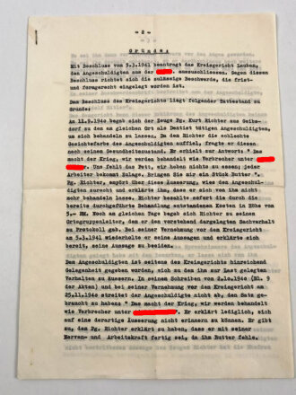 NSDAP Oberstes Parteigericht, Schriftverkehr bezüglich eines ausschluss aus der NSDAP wegen parteischädigender Äußerungen