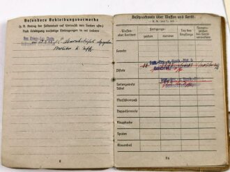 Heeressanitätsstaffel Cholm, Soldbuch und diverse Papiere eines Angehörigen.