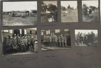 1.Weltkrieg, 278 Fotos aug grossformatigen Blättern 35 x 50cm eines Angehörigen der Fliegertruppe in Russland 1916 , Türkei, Metz 1917, Champagne 1917, Sedan . Grenzschutz Flieger Abteilung 429 in 1919