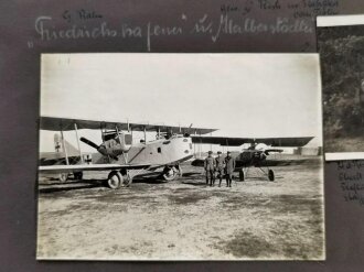 1.Weltkrieg, 278 Fotos aug grossformatigen Blättern 35 x 50cm eines Angehörigen der Fliegertruppe in Russland 1916 , Türkei, Metz 1917, Champagne 1917, Sedan . Grenzschutz Flieger Abteilung 429 in 1919