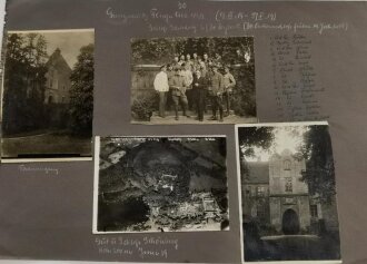 1.Weltkrieg, 278 Fotos aug grossformatigen Blättern 35 x 50cm eines Angehörigen der Fliegertruppe in Russland 1916 , Türkei, Metz 1917, Champagne 1917, Sedan . Grenzschutz Flieger Abteilung 429 in 1919