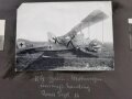 1.Weltkrieg, 278 Fotos aug grossformatigen Blättern 35 x 50cm eines Angehörigen der Fliegertruppe in Russland 1916 , Türkei, Metz 1917, Champagne 1917, Sedan . Grenzschutz Flieger Abteilung 429 in 1919