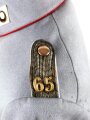 Preußen, Litewka/ Kleiner Rock für einen Offizier im Infanterie Regiment 65. Eigentumstück mit diversen Beschädigungen