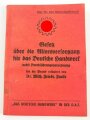 "Gesetz über die Altersversorgung für das Deutsche Handwerk nebst Durchführungsverordnung" datiert 1939, 121 Seiten, gebraucht, DIN A6