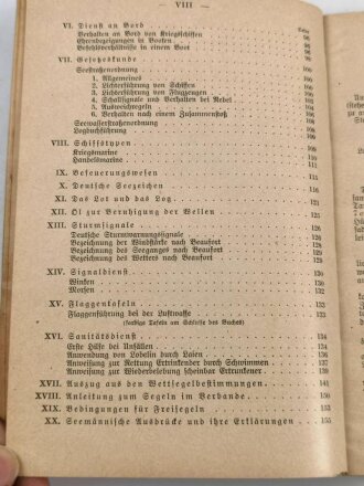 "Die Seemannschaft in der Luftwaffe" Ein Hanbuch der Luftwaffe, 170 Seiten, datiert 1938, DIN A5