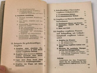 "Der Gasabwehrdienst der Truppe", Band 1, datiert 1940, 120 Seiten, DIN A5