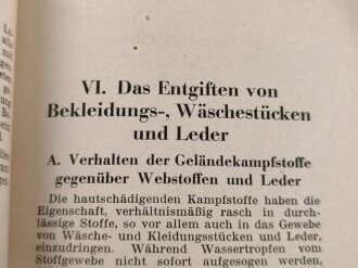 "Der Gasabwehrdienst der Truppe", Band 1, datiert 1940, 120 Seiten, DIN A5