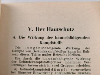 "Der Gasabwehrdienst der Truppe", Band 1, datiert 1940, 120 Seiten, DIN A5