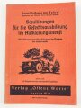 "Schulübungen für die Gefechtsausbildung im Aufklärungsdienst" datiert 1939/40, 120 Seiten, DIN A5