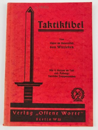 "Taktikfiebel - von Major im Generalstab von...