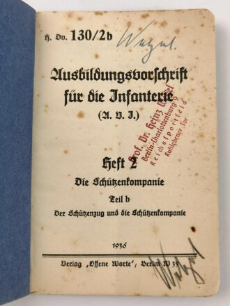 H. Dv. 130/2b "Ausbildungsvorschrift für die...