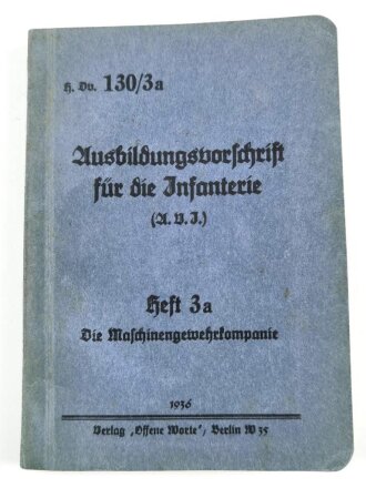 H. Dv. 130/3a "Ausbildungsvorschrift für die...