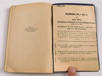 H. Dv. 299/4b "Ausbildungsvorschrift für die Schnellen Truppen" Heft 4b Ausbildung und Einsatz der Kraftradschützenkompanie, 154 Seiten, datiert 1941, DIN A6