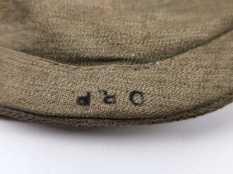 1.Weltkrieg, feldgrauer Überzug für eine Pickelhaube der Artillerie Modell 1915 . das separate Teil für die Spitze fehlt