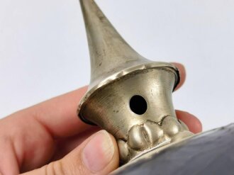 Württemberg, Pickelhaube für einen einjährig Freiwilligen im Grenadier Regiment 119 oder 123.. Ungereinigtes Stück