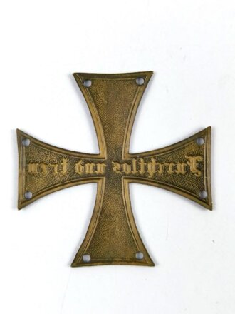 Württemberg Landwehrkreuz  "Furchtlos und trew" Buntmetall 46mm