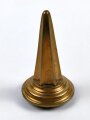 Aufschraubbare Spitze für eine Pickelhaube Hessen , Messing , Durchmesser 54mm, Durchmesser der Gewindestange 8,5mm