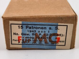 Patronenschachtel Wehrmacht für 15 Patronen "...