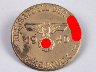 Blechabzeichen " Kreisappell der NSDAP Innsbruck 1940"