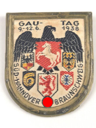 Gewebtes Abzeichen "Gautag 9.-12.6. 1938 - Süd-Hannover Braunschweig"