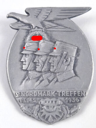 Leichtmetallabzeichen " 2. Nordmarktreffen 1936"