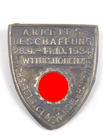 Blechabzeichen Deutsche Arbeitsfront" Arbeitsbeschaffung  1934"