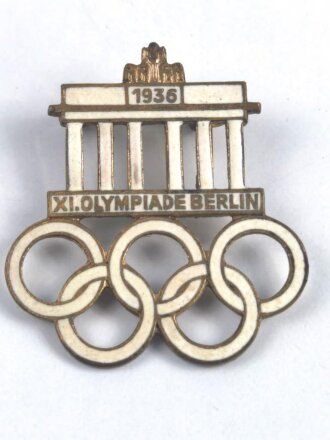 Olympische Spiele 1936 Berlin, Emailliertes Abzeichen...