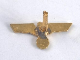 Auflage für eine Bandspange, Dienstauszeichenung Heer oder marine, goldener Adler, Breite 15mm