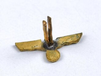 Auflage für eine Bandspange, Dienstauszeichenung Heer oder Marine, goldener Adler, Breite 15mm