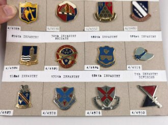 U.S. Army, Unit Crest collection, 20 x Infantry