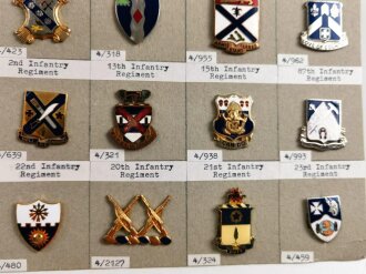 U.S. Army, Unit Crest collection, 20 x Infantry