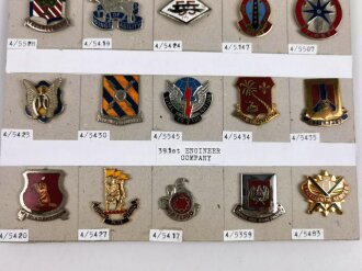 U.S. Army, Unit Crest collection, 20 x Infantry