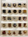 U.S. Army, Unit Crest collection, 20 x Infantry