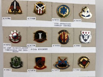 U.S. Army, Unit Crest collection, 20 x