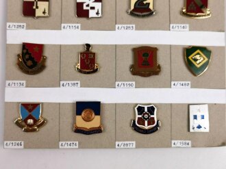 U.S. Army, Unit Crest collection, 20 x