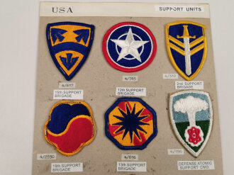 U.S. Army, Sammlung Ärmelabzeichen " Support...