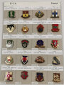 U.S. Army, Unit Crest collection, 20 x "Support Units"