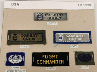 U.S. Air Force,  Sammlung  Tätigkeitsabzeichen