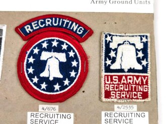 U.S. Army, Sammlung  3 x Abzeichen  "Recruiting"