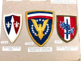 U.S. Army, Sammlung  Ärmelabzeichen