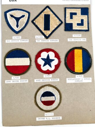 U.S. Army, Sammlung  Ärmelabzeichen