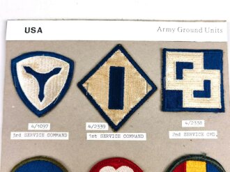 U.S. Army, Sammlung  Ärmelabzeichen